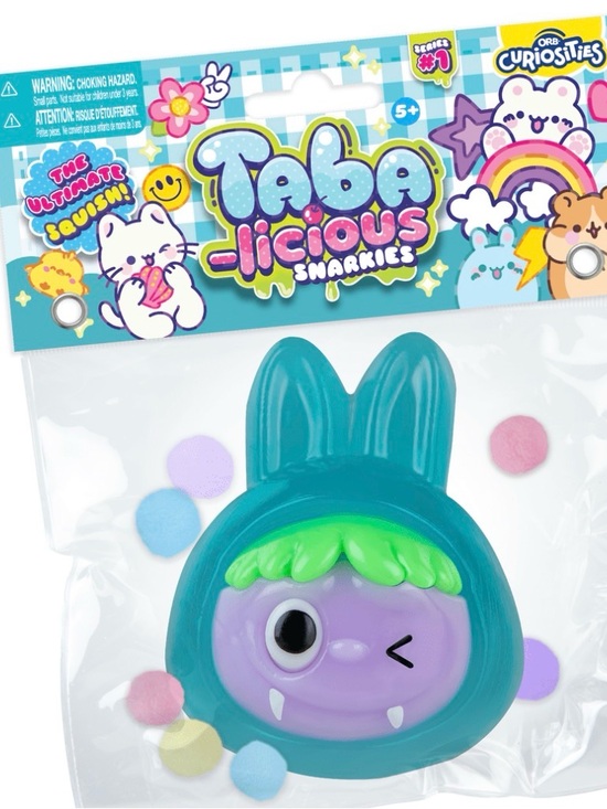 orbs curiosities Other - Tabalicious Snarkies Teal & Purple Bunny Squishy Toy by Orb Curiosities fidget